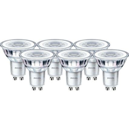 SET 6x LED Žarulja Philips GU10/4,6W/230V 2700K