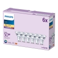 SET 6x LED Žarulja Philips GU10/4,6W/230V 2700K