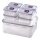 SET 7x Posuda za hranu LOCK plava/prozirna