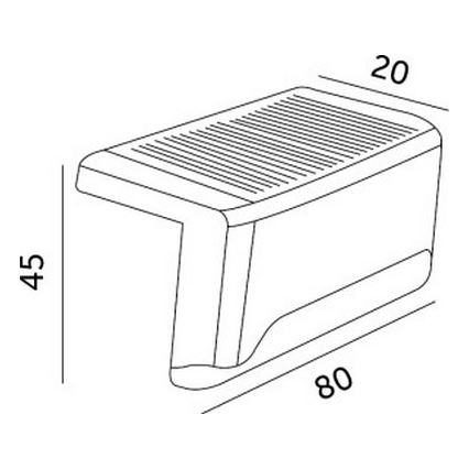 SET 8x LED Solarna rasvjeta za stubište LED/0,06W/1,2V 3000K IP44 600 mAh