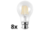 SET 8x LED Žarulja A60 B22/7W/230V 2700K