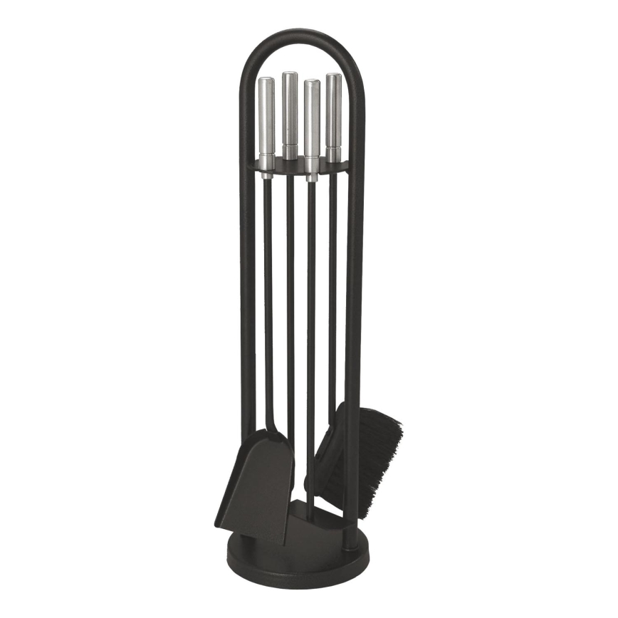 Set kaminog alata 5 komada crne boje