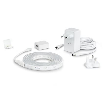 SET - LED RGBW Prigušiva traka Philips Hue WHITE AND COLOR AMBIANCE 2m LED/20W/230V + 2x LED Prigušiva žarulja Philips A60 E27/9W/230V 2000-6500K