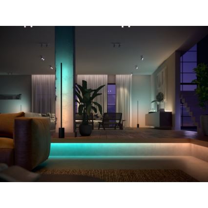 SET - LED RGBW Prigušiva traka Philips Hue WHITE AND COLOR AMBIANCE 2m LED/20W/230V + 4x Prigušiva žarulja Philips A60 E27/6,5W/230V 2000-6500K