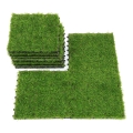 Set od 11 komada umjetne trave 30x30 cm, visina vlakna 20 mm, zelena