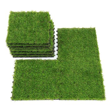 Set od 11 komada umjetne trave 30x30 cm, visina vlakna 20 mm, zelena