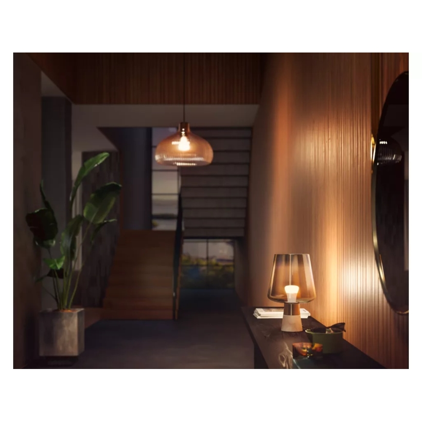 SET od 2 LED žarulje s mogućnošću prigušivanja Philips Hue WHITE E27/9,5W/230V 2700K