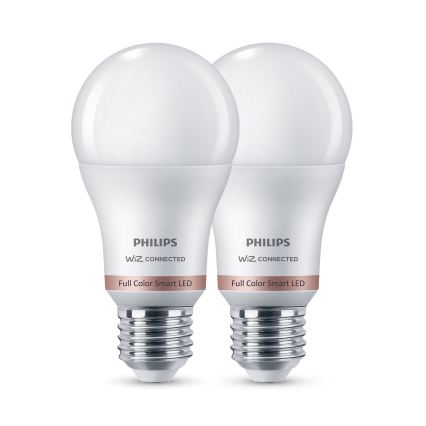 SET 2x LED RGB prigušiva žarulja Philips SMART A60 E27/8,5W/230V 2200-6500K