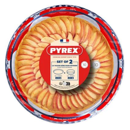 Set od 2 PYREX kalupa za kolače, promjer 26/28 cm