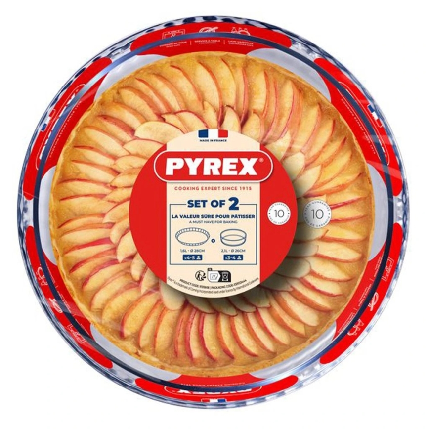 Set od 2 PYREX kalupa za kolače, promjer 26/28 cm