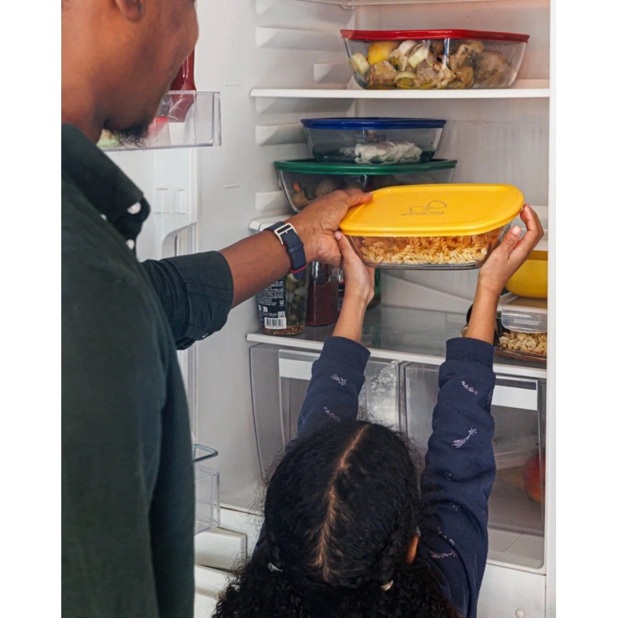 SET od 2 staklenih posuda za hranu PYREX 1,2/2,5 l