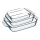 Set od 3 vatrostalnih posuda PYREX, 2/3/4 l
