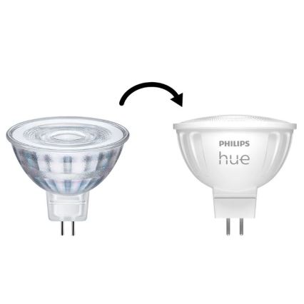Komplet 4x LED žarulje s prigušivanjem Philips Hue WHITE AMBIANCE GU5,3/MR16/5,1W/12V 2200-6500K