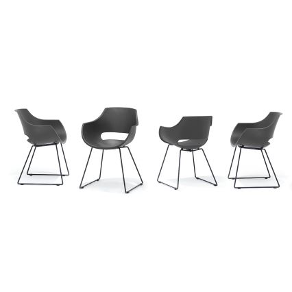 Set od 4 stolica ROCKY, antracit