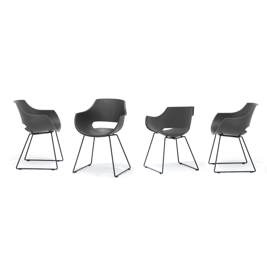 Set od 4 stolica ROCKY, antracit