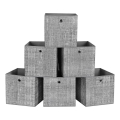 Set od 6 kutija za pohranu CURAN, 30x30x30 cm, siva