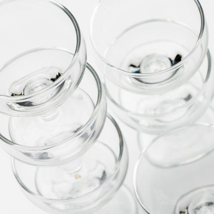 Set od 6 prozirnih čaša za liker