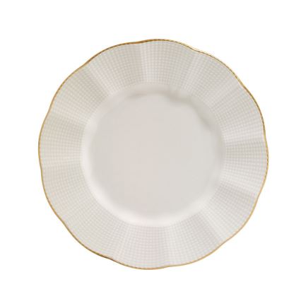 Set posuđa, 24 kom., bijela/zlatna/porculan