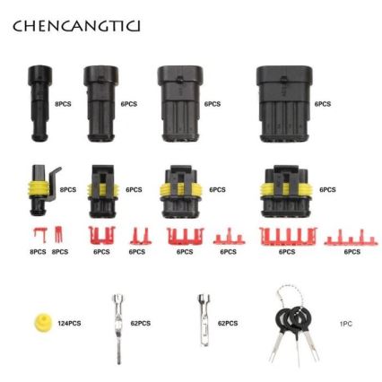 Set vodootpornih konektora za automobil AMP Tyco 353 kom