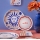 Set za jelo 12 kom crvena/plava/bijela/porculan