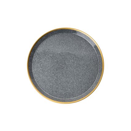 Set za jelo 16 kom. antracit/zlatna/porculan