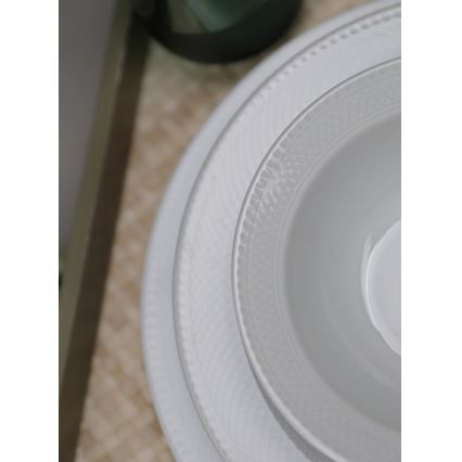 Set za jelo, 18 kom., bijeli porculan