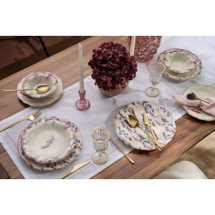 Set za jelo 24 kom šaren/porculan