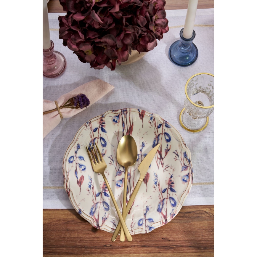 Set za jelo 24 kom šaren/porculan