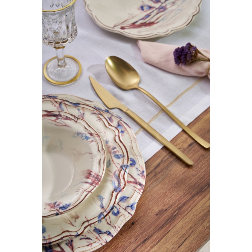 Set za jelo 24 kom šaren/porculan