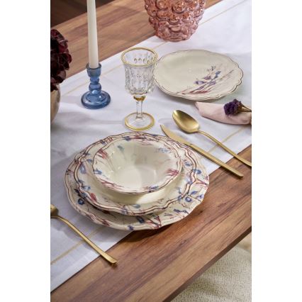 Set za jelo 24 kom šaren/porculan