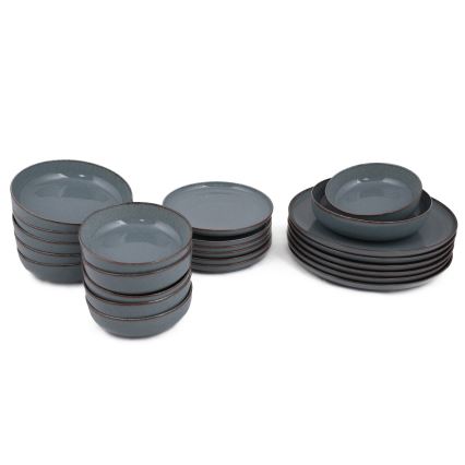 Set za jelo 24 komada, plavi porculan