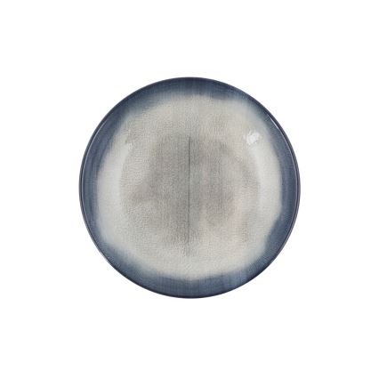 Set za jelo 26 kom plava/smeđa/porculan