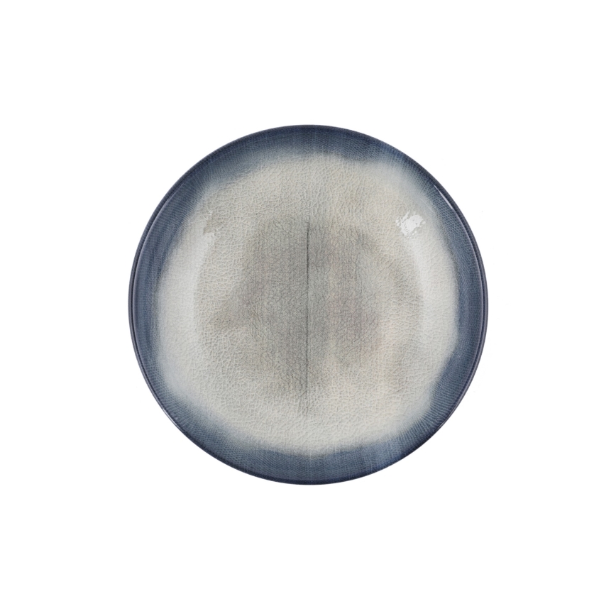 Set za jelo 26 kom plava/smeđa/porculan