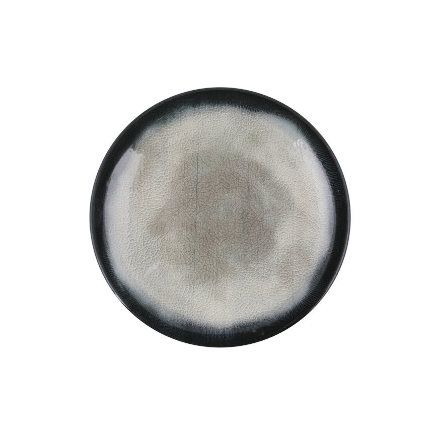 Set za jelo 26 kom plava/smeđa/porculan