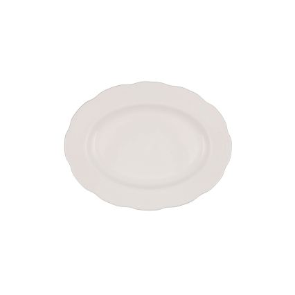 Set za jelo, 54 kom, bijeli/srebrni/koštani porculan
