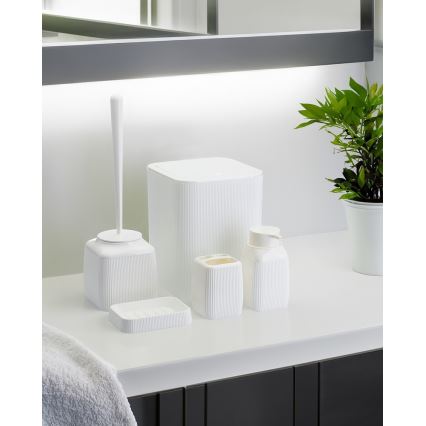 Set za kupaonicu CRYSTAL 5 kom bijela