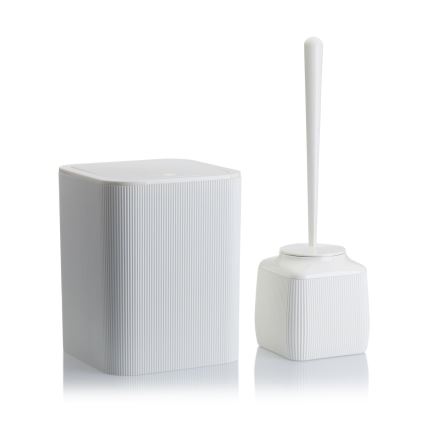 Set za kupaonicu CRYSTAL 5 kom bijela