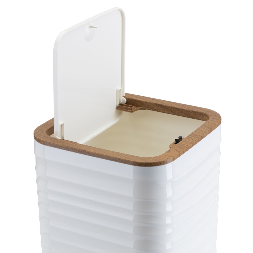 Set za kupaonicu WAVE 5 kom bijela/smeđa