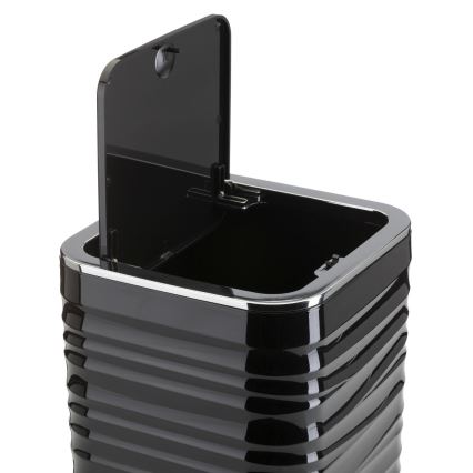Set za kupaonicu WAVE 5 kom crna/sjajni krom