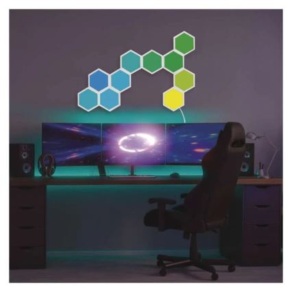 SET 3x LED RGBIC+CCT Prigušivi panel - proširenje 3xLED/1,8W/230V Wi-Fi Tuya