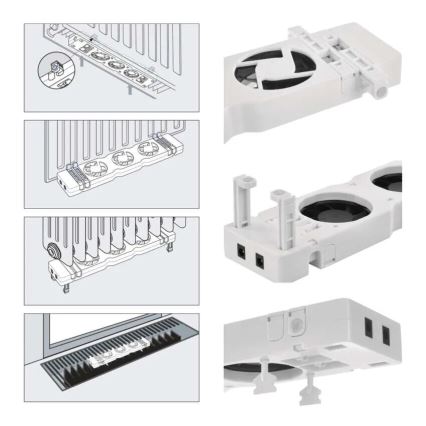 Set za proširenje ventilatora za radijator 5V bijela