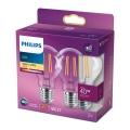 SETA 2x LED Žarulja VINTAGE Philips A60 E27/4,3W/230V 2700K