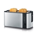 Severin AT 2590 - Toster s četiri utora 1400W/230V nehrđajući čelik/crna