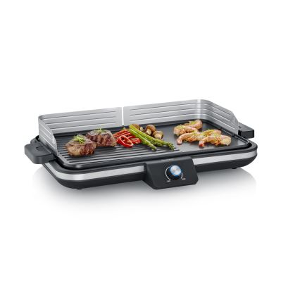 Severin PG 8564 - Stolni električni roštilj 2300 W/230 V 50 x 30 cm crna