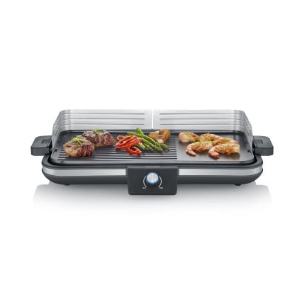 Severin PG 8564 - Stolni električni roštilj 2300 W/230 V 50 x 30 cm crna