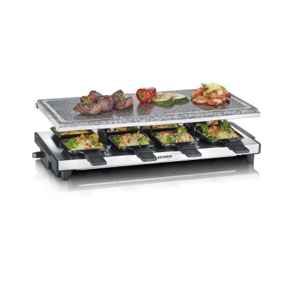 Severin RG 2374 - Raclette roštilj s vulkanskim kamenom 1500W/230V