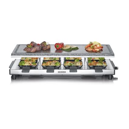 Severin RG 2374 - Raclette roštilj s vulkanskim kamenom 1500W/230V