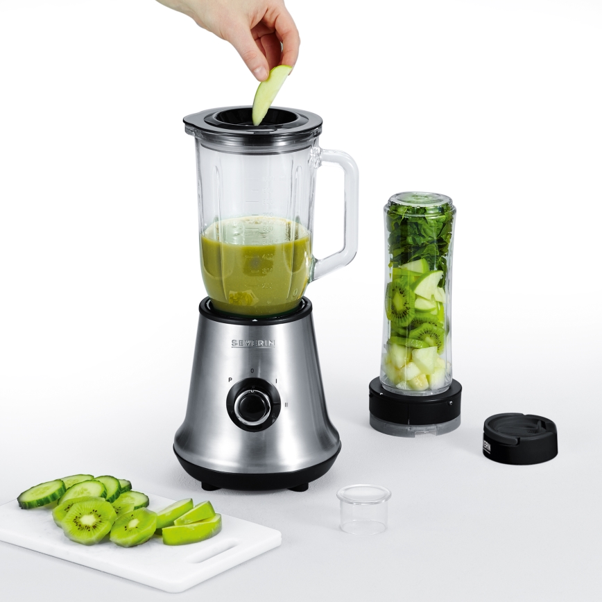 Severin SM 3737 - Stolni blender 1 l 500W/230V nehrđajući čelik/crna