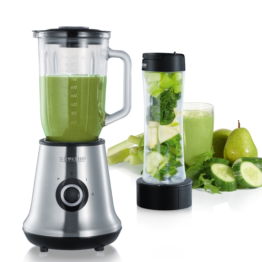 Severin SM 3737 - Stolni blender 1 l 500W/230V nehrđajući čelik/crna