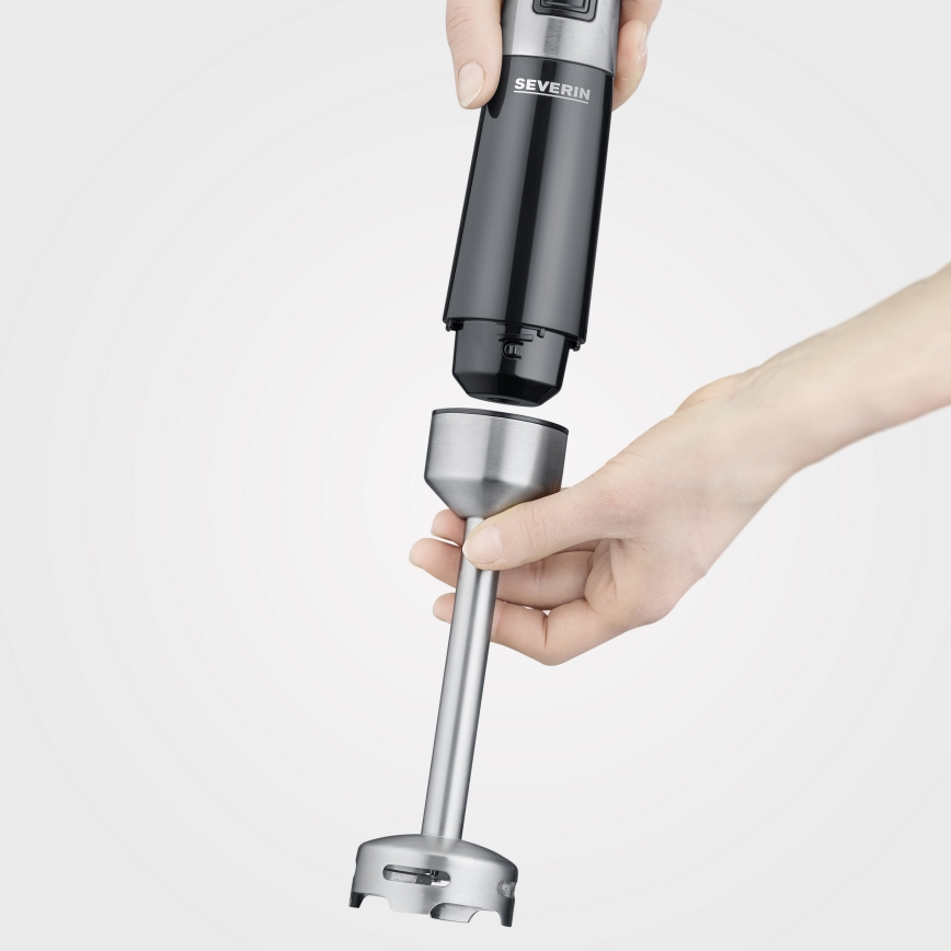 Severin SM 3772 - Štapni mikser s priborom 600W/230V inox/crna